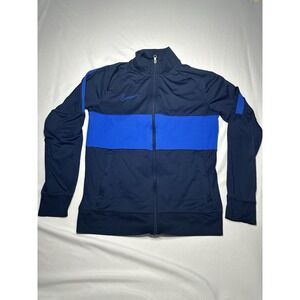 Nike Dri-Fit Blue Colorblock Slim‎ Men's M Full Zip